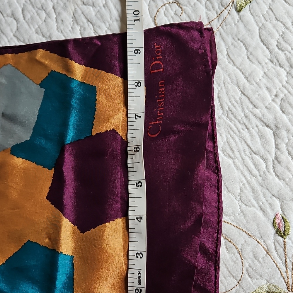 Authentic Vintage Christian Dior silk Scarf - Picture 4 of 5